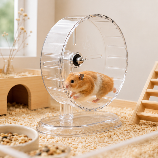 Roue de course transparente pour hamster