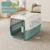 Airline Approved Fashion Foldable Large Pet Transport Box Portable Wire Door Wholesale Dog & Cat Travel Cage Vet Visit