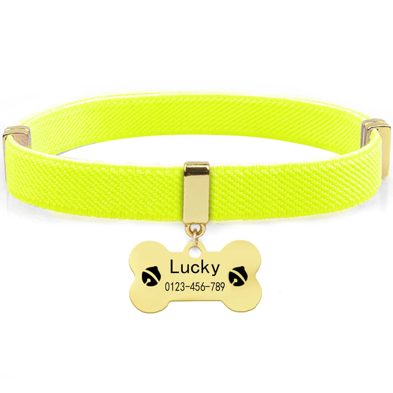 Fashion Customized Cat Collar Metal Name Tag Breakaway AirTag Custom Kitten Collars Adjustable Pet Collars for Cats Puppies Dogs