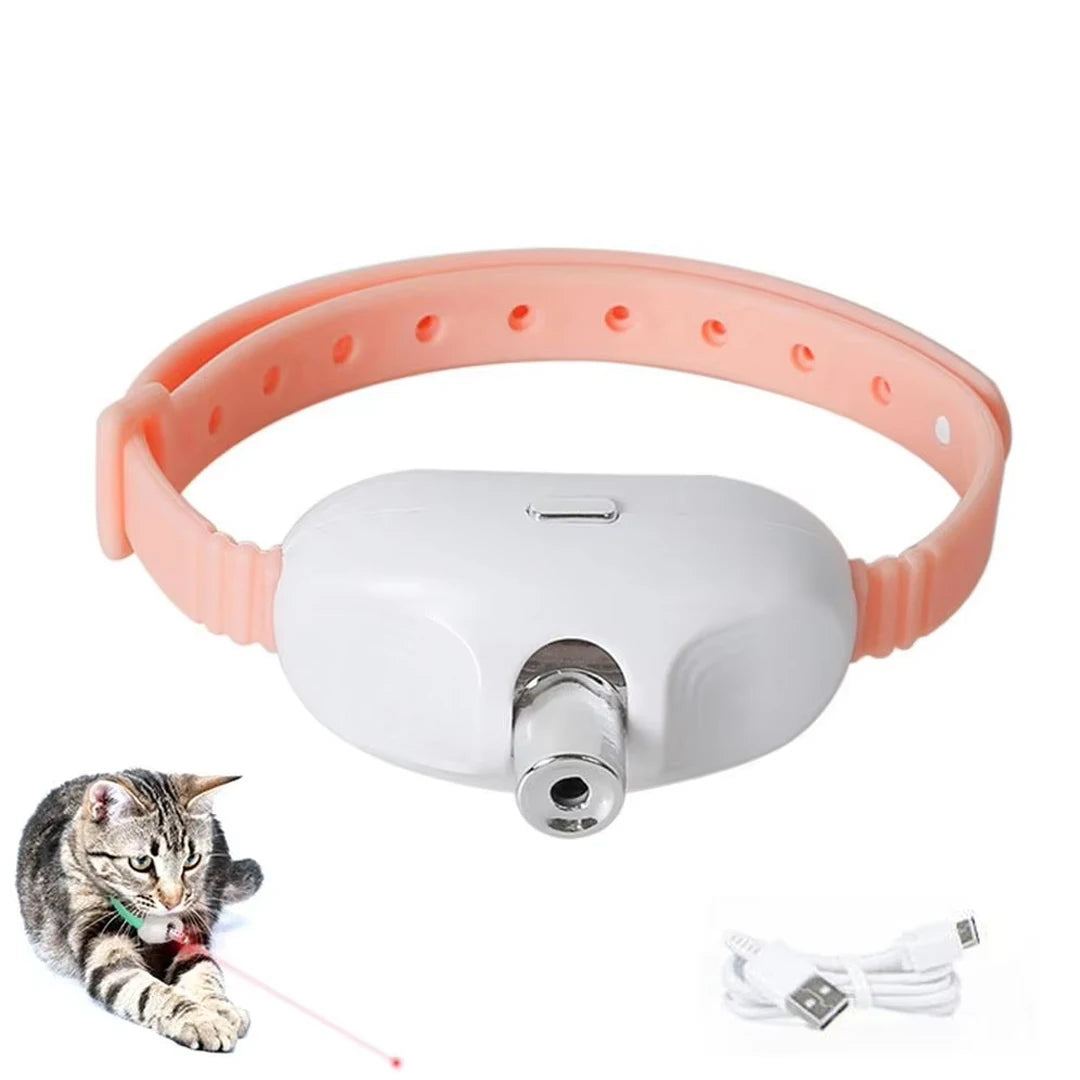 Collier laser interactif rechargeable pour chat