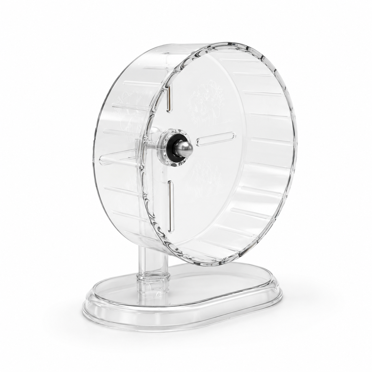Roue de course transparente pour hamster