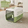 Airline Approved Fashion Foldable Large Pet Transport Box Portable Wire Door Wholesale Dog & Cat Travel Cage Vet Visit