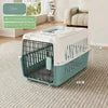 Airline Approved Fashion Foldable Large Pet Transport Box Portable Wire Door Wholesale Dog & Cat Travel Cage Vet Visit