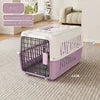Airline Approved Fashion Foldable Large Pet Transport Box Portable Wire Door Wholesale Dog & Cat Travel Cage Vet Visit
