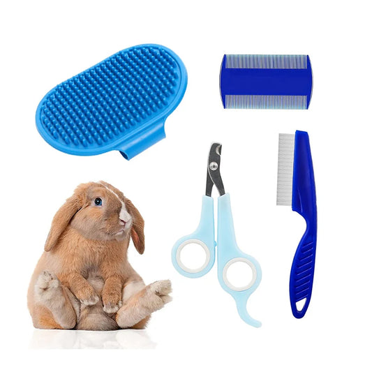 Kit de Toilettage Complet – Lapin & Rongeurs (4 pièces)