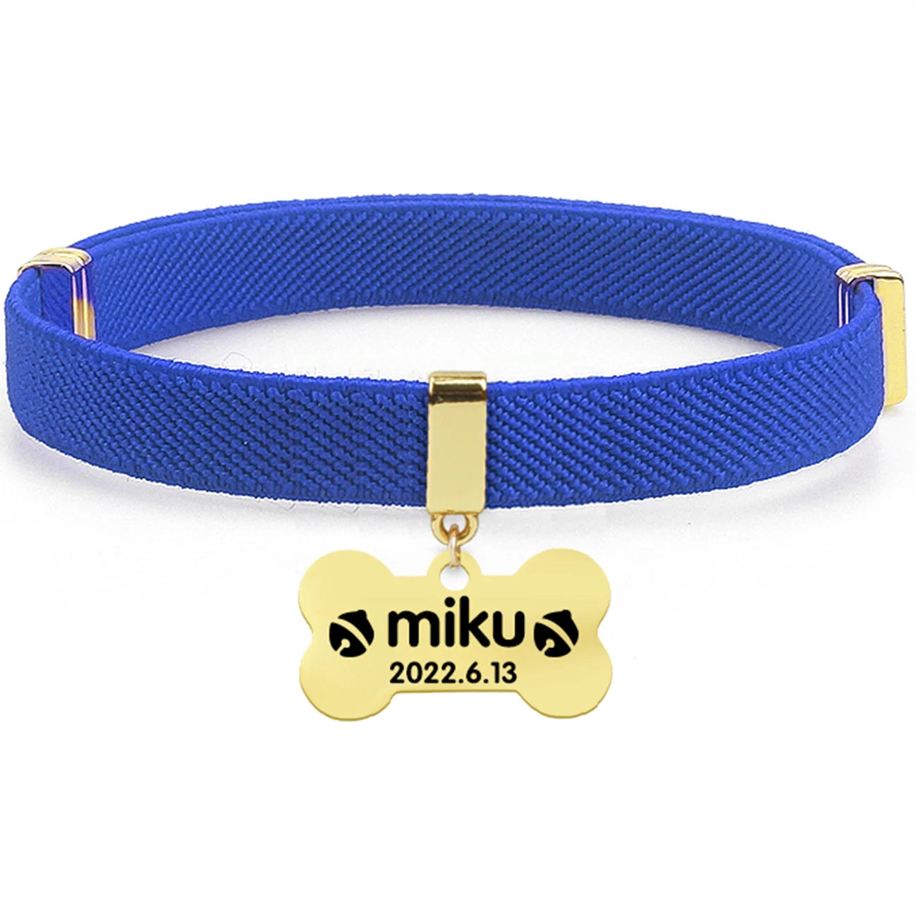 Fashion Customized Cat Collar Metal Name Tag Breakaway AirTag Custom Kitten Collars Adjustable Pet Collars for Cats Puppies Dogs