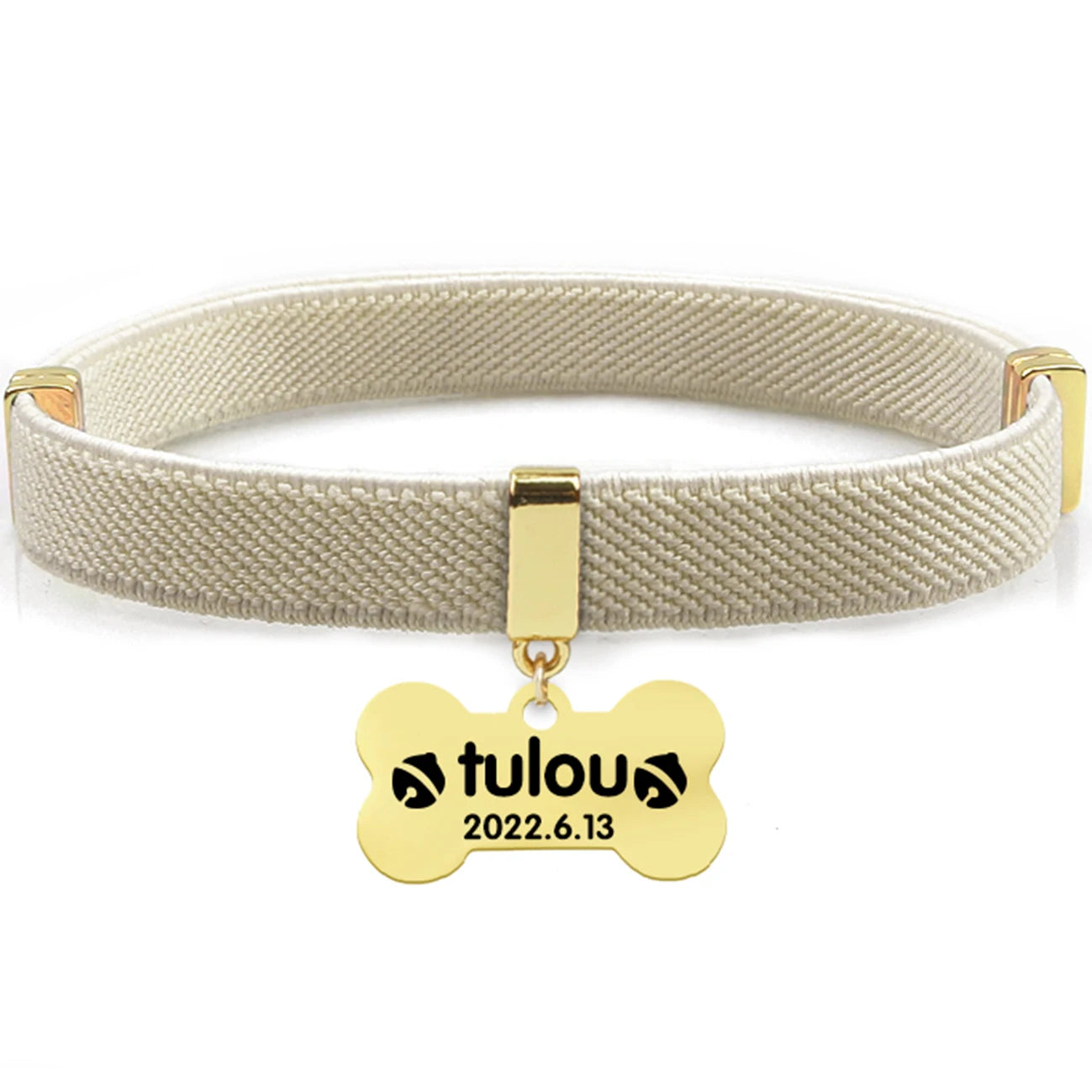 Fashion Customized Cat Collar Metal Name Tag Breakaway AirTag Custom Kitten Collars Adjustable Pet Collars for Cats Puppies Dogs