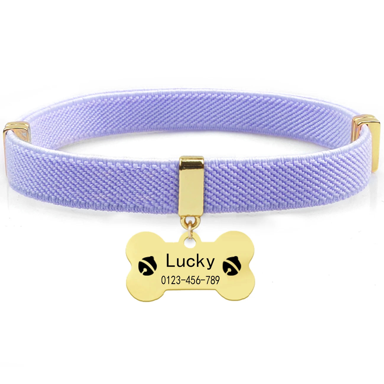 Fashion Customized Cat Collar Metal Name Tag Breakaway AirTag Custom Kitten Collars Adjustable Pet Collars for Cats Puppies Dogs