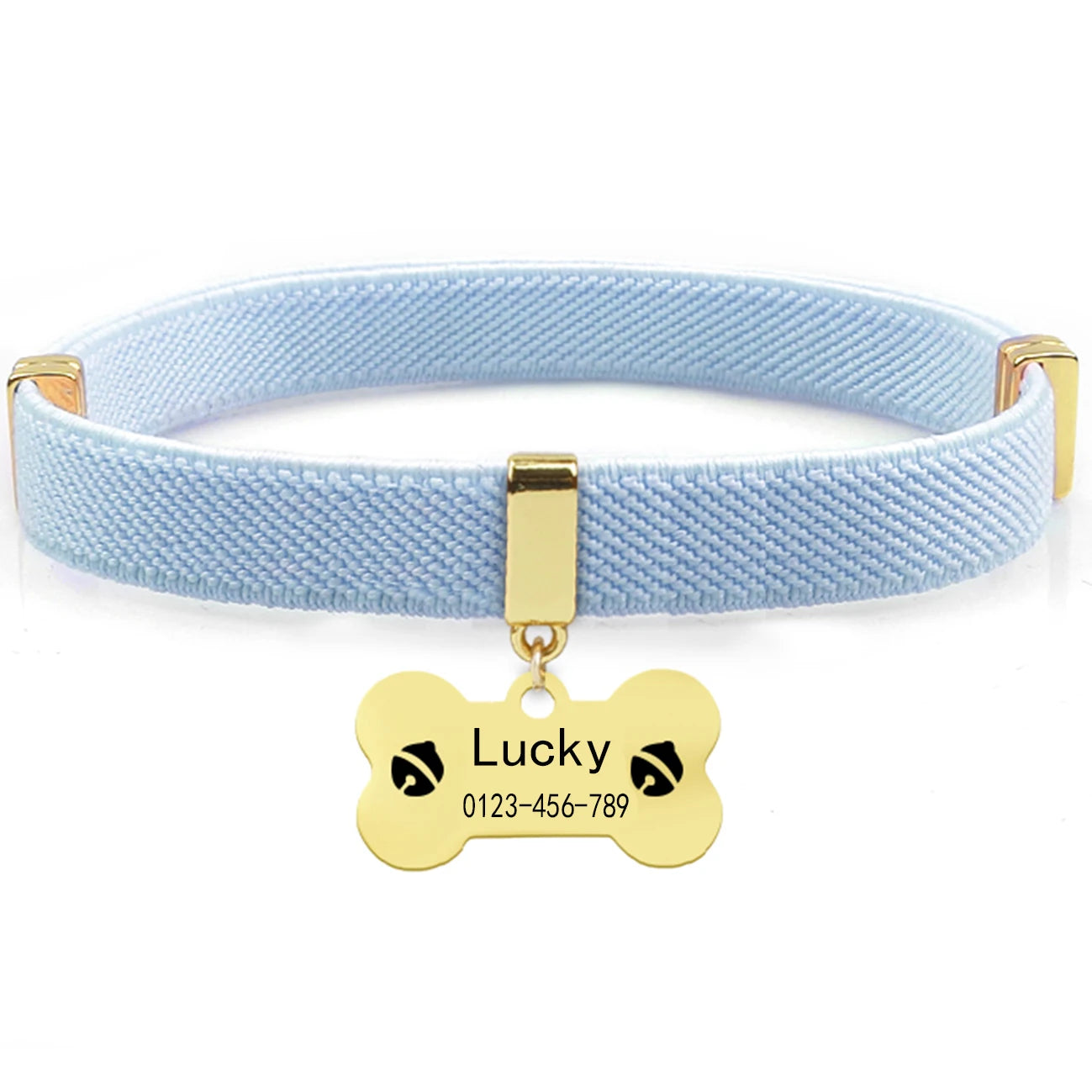 Fashion Customized Cat Collar Metal Name Tag Breakaway AirTag Custom Kitten Collars Adjustable Pet Collars for Cats Puppies Dogs