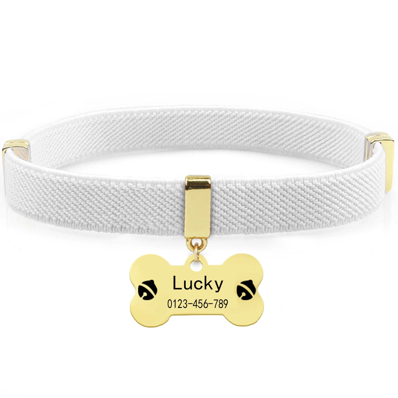 Fashion Customized Cat Collar Metal Name Tag Breakaway AirTag Custom Kitten Collars Adjustable Pet Collars for Cats Puppies Dogs