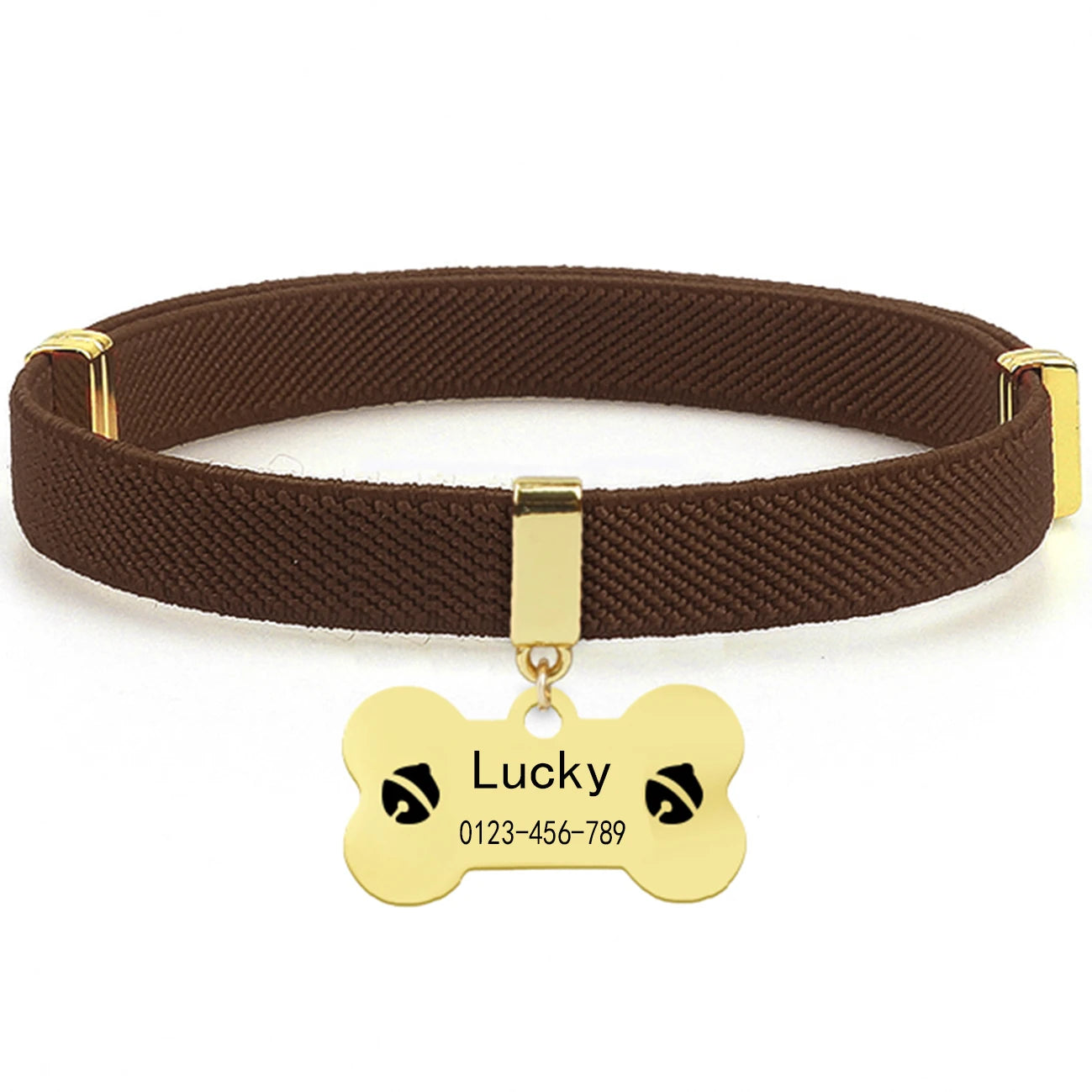 Fashion Customized Cat Collar Metal Name Tag Breakaway AirTag Custom Kitten Collars Adjustable Pet Collars for Cats Puppies Dogs