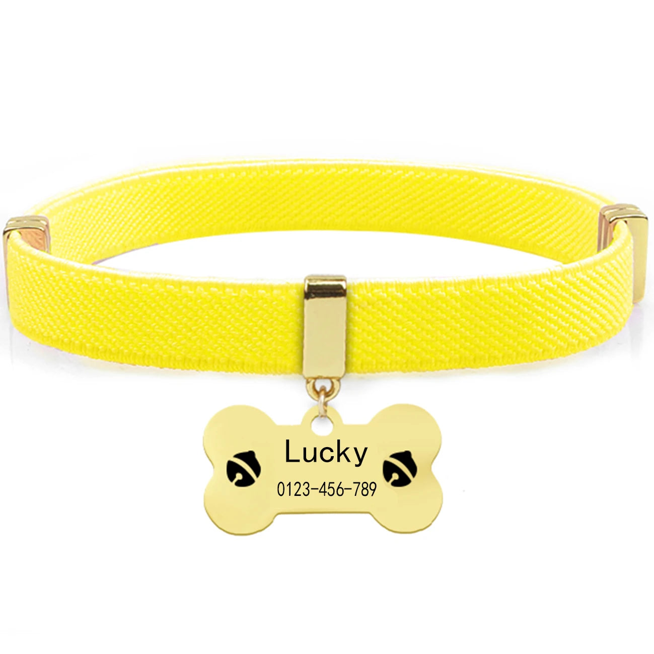 Fashion Customized Cat Collar Metal Name Tag Breakaway AirTag Custom Kitten Collars Adjustable Pet Collars for Cats Puppies Dogs