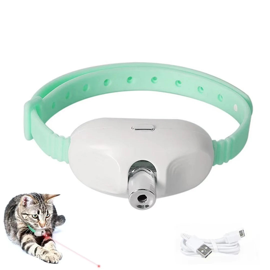 Collier laser interactif rechargeable pour chat